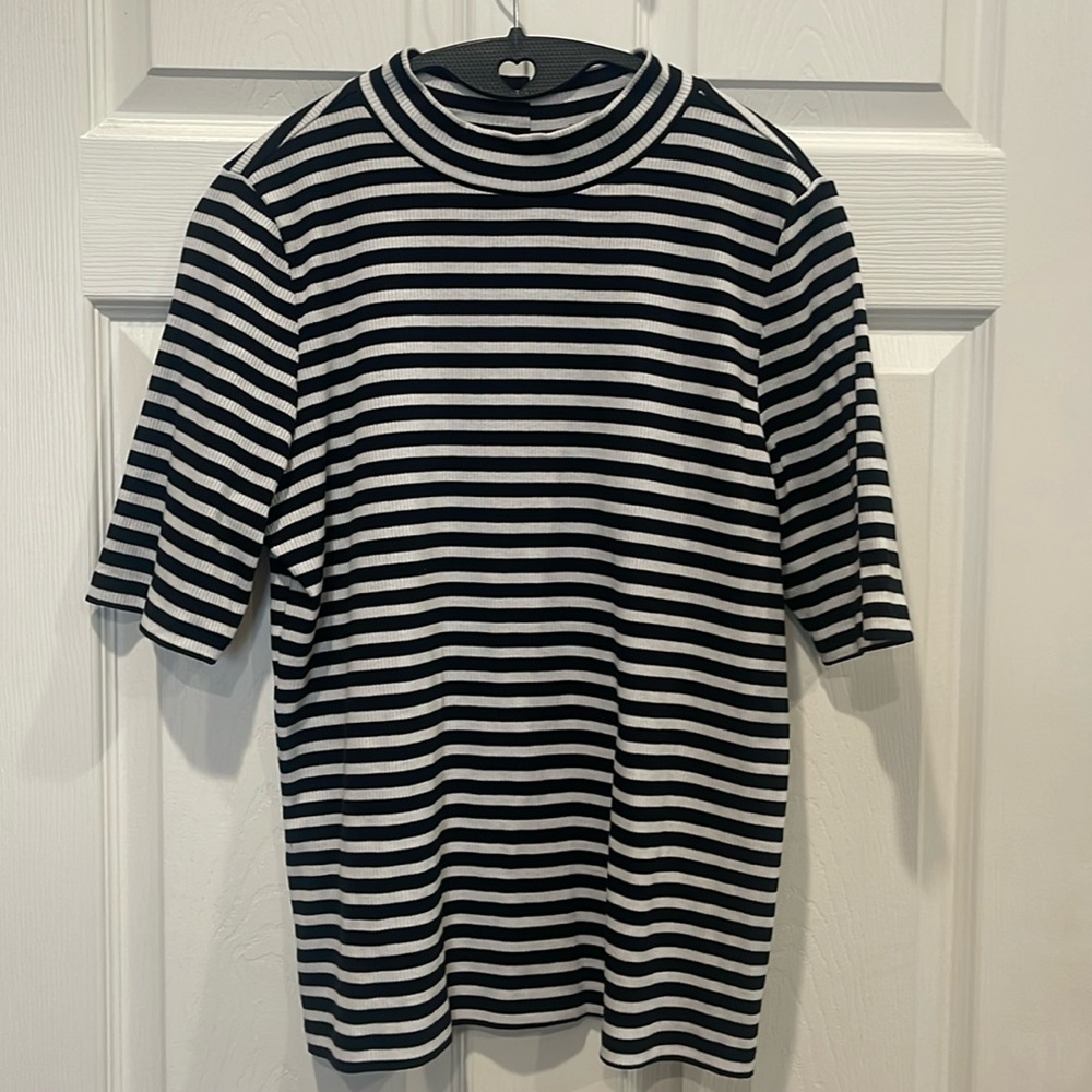 Short sleeved turtle neck top